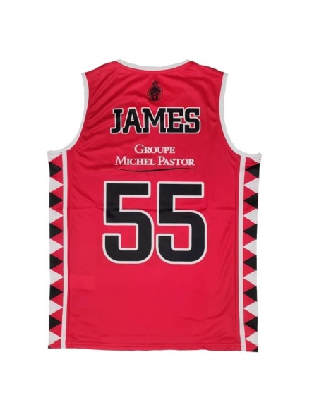 PREVENTA Camiseta Roja Euroliga Mike James AS Mónaco Basket