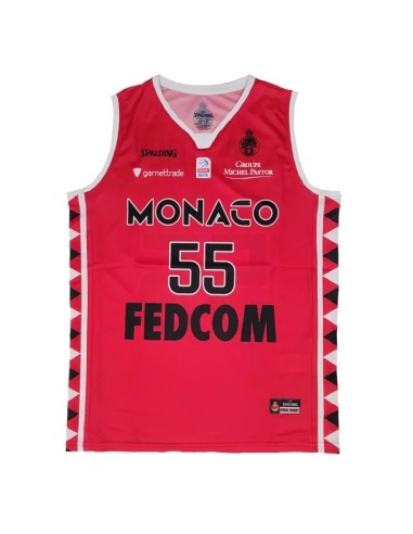 PREVENTA Camiseta Roja Euroliga Mike James AS Mónaco Basket