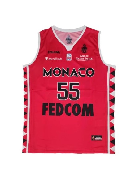 PREVENTA Camiseta Roja Euroliga Mike James AS Mónaco Basket