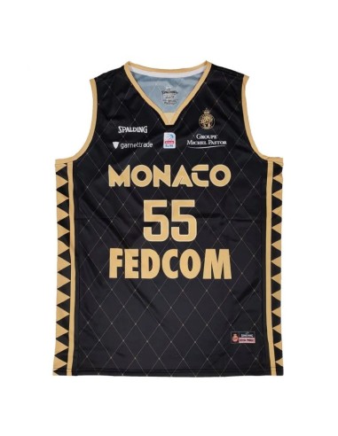 Camiseta Negra Mike James AS Mónaco Basket