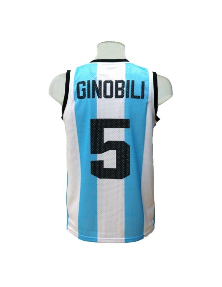 Camiseta Réplica Manu Ginobili Argentina 2016
