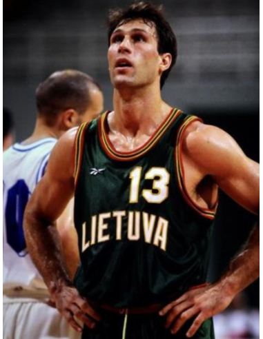 Camiseta Réplica FIBA Retro Šarūnas Marčiulionis Lituania