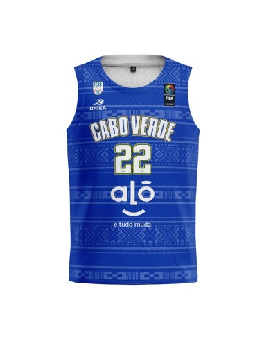 Camiseta FIBA Cabo Verde Tavares Azul