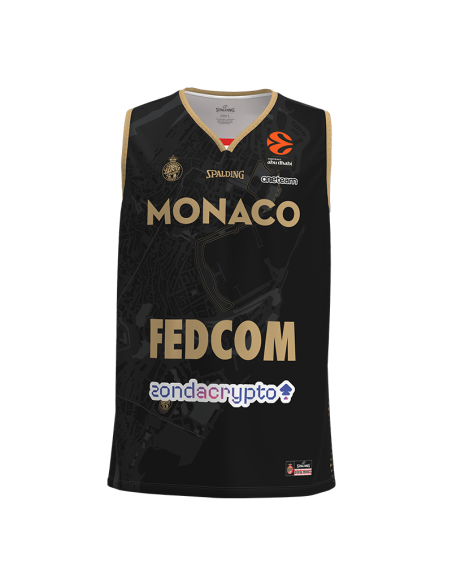 Camiseta AS Monaco Basket 2025-26 Spalding – Oficial EuroLeague