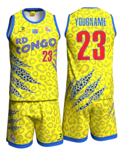 PREVENTA Camiseta RD Congo Afrobasket 2025 Amarilla