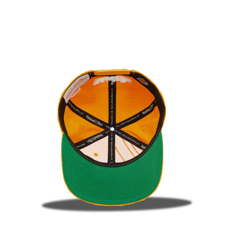 Gorra M&N Team Stripe Los Angeles Lakers