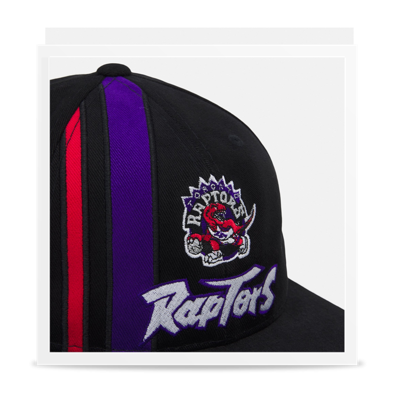 Gorra M&N Team Stripe Toronto Raptors