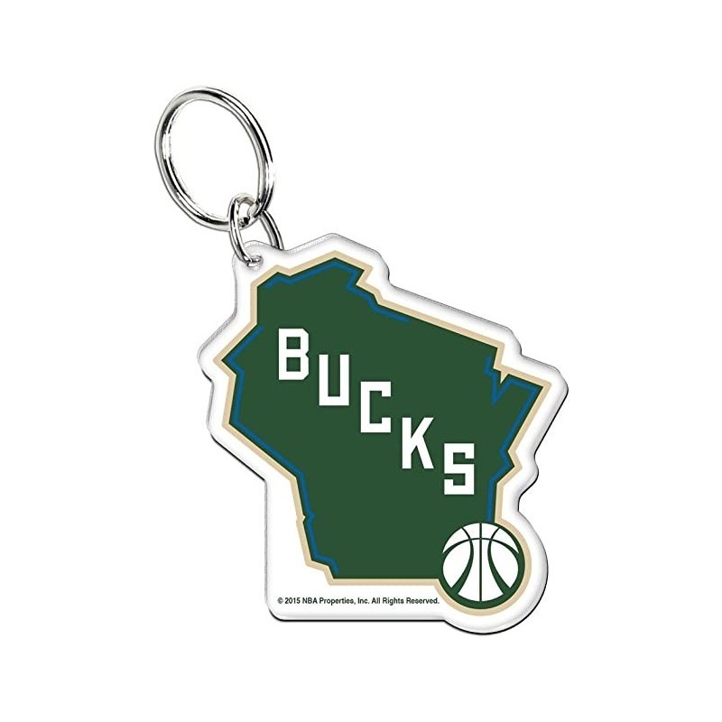 Acrylic Keyring Milwaukee Bucks