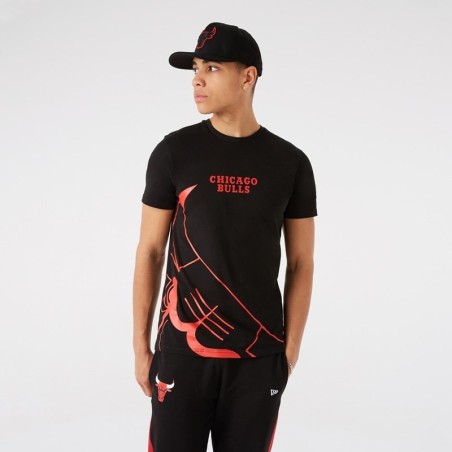 Camiseta NBA New Era Enlarged Logo Chicago Bulls | Camisetas NBA