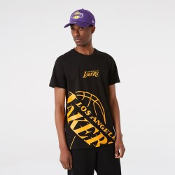 Camiseta NBA New Era Enlarged Logo Los Angeles Lakers | Camisetas NBA