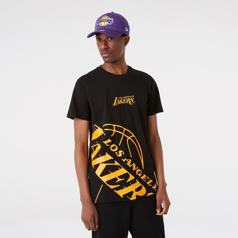 Camiseta NBA New Era Enlarged Logo Los Angeles Lakers | Camisetas NBA
