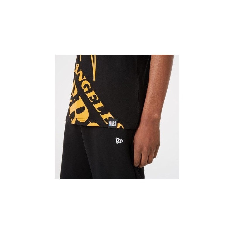 Camiseta NBA New Era Enlarged Logo Los Angeles Lakers | Camisetas NBA