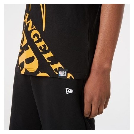 Camiseta NBA New Era Enlarged Logo Los Angeles Lakers | Camisetas NBA