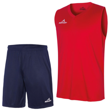 Equipación baloncesto Mercury Detroit roja